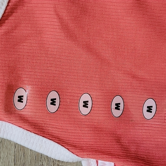 Lady foot locker coral cotton ribbed tank medium - Picture 4 of 6